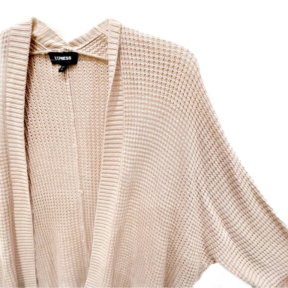 Express Sweaters - Express blush chunky open cardigan